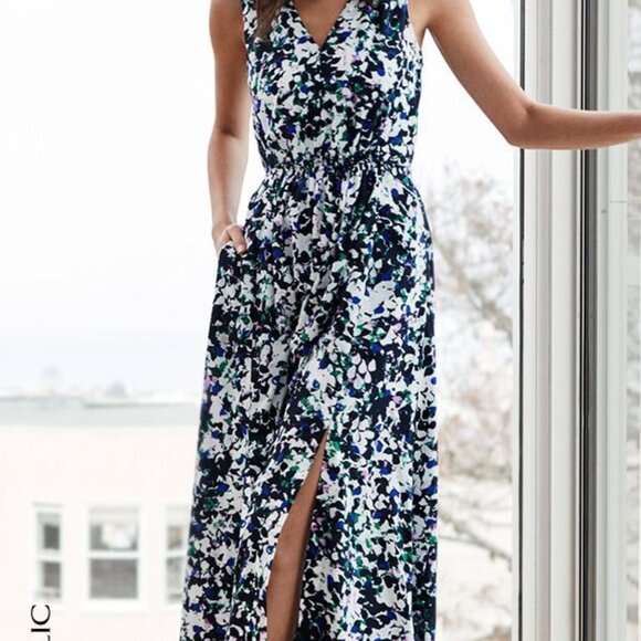 Banana Republic Goddess Maxi | 8 | Resort or Brunch Ready Ease! | POCKETS!  EUC - Picture 1 of 10